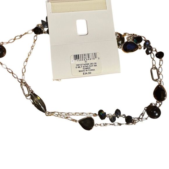 Style &Co Blue and Silver 40” Necklace - Picture 3 of 3